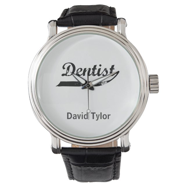 Dentist Typography Armbandsur (Framsida)