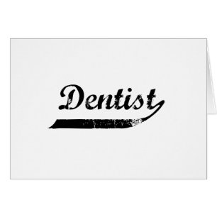 Dentist Typography Hälsningskort