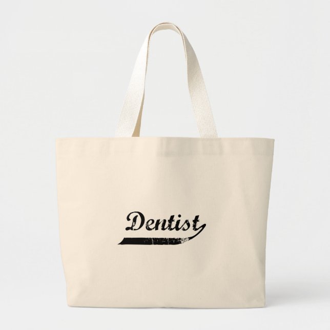 Dentist Typography Jumbo Tygkasse (Framsidan)