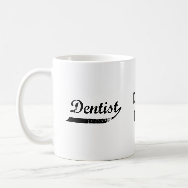 Dentist Typography Kaffemugg (Vänster)