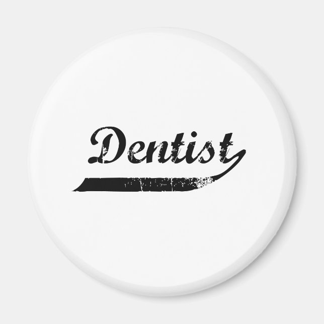 Dentist Typography Magnet (Framsidan)