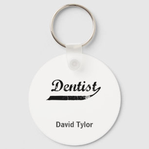 Dentist Typography Nyckelring