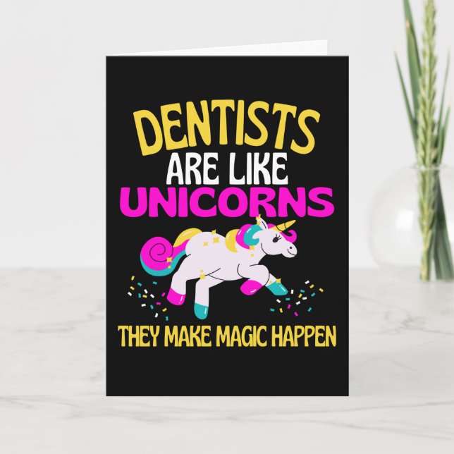 Dentist Unicorn, Magic Unicorn-dentists Kort (Framsida)