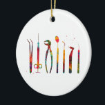 Dentist Verktyg Julgransprydnad Keramik<br><div class="desc">Dentist Verktyg,  Tooth Medical Art,  Watercolor Print,  Gift,  Dental Instruments,  Surgeon Dental,  Clinical Decor</div>