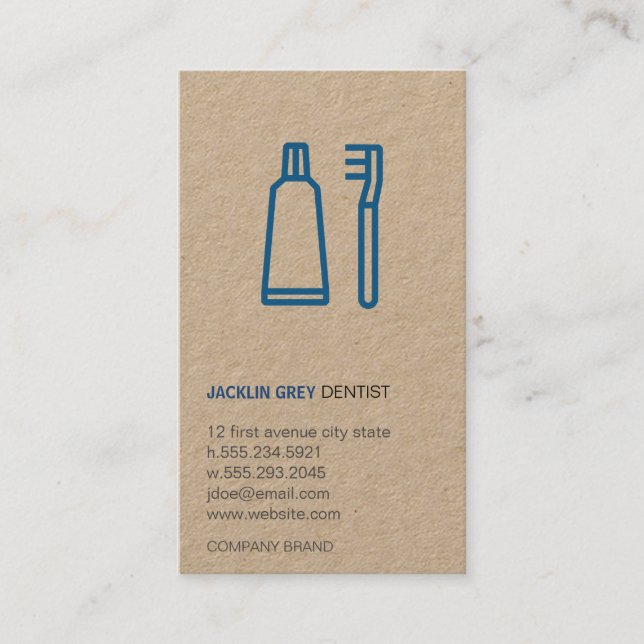 Dentist Visitkort (Framsida)