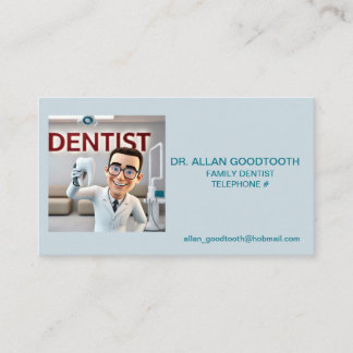 " DENTIST " VISITKORT