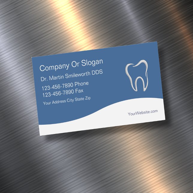 Dentist Visitkortmagnet (Skapare uppladdad)