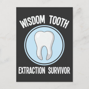Dentist Wisdom Tooth Extraaction Survivor Tandvård Vykort
