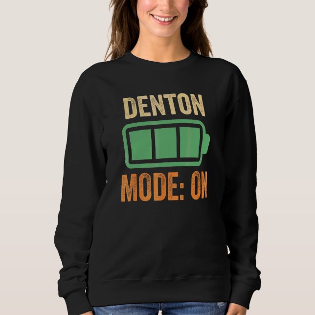 Denton-läge på batteridesign t shirt (Framsida)