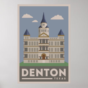 Denton Texas Domstol Poster