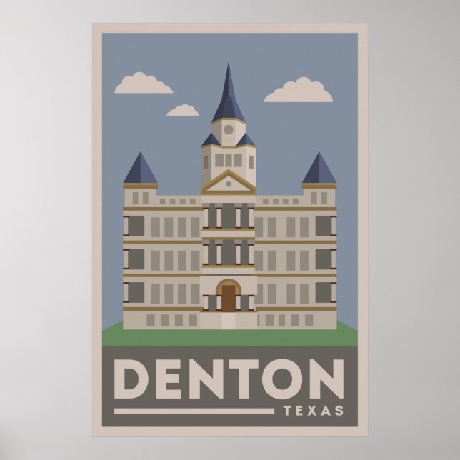 Denton Texas Domstol Poster (Framsidan)