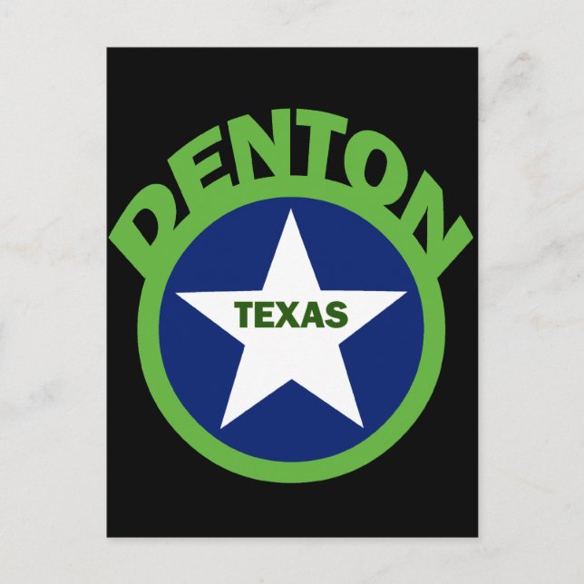 DENTON, TEXAS VYKORT (Framsida)