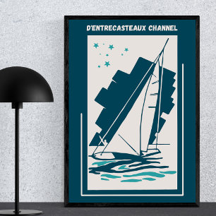 D'entrecasteaux Channel, Australien - Vintage Sail Poster