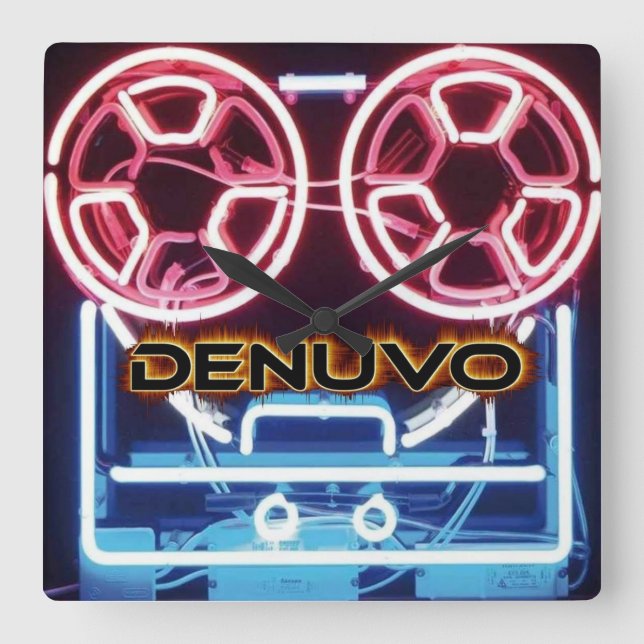 Denuvo Wall Clock Fyrkantig Klocka (Framsida)