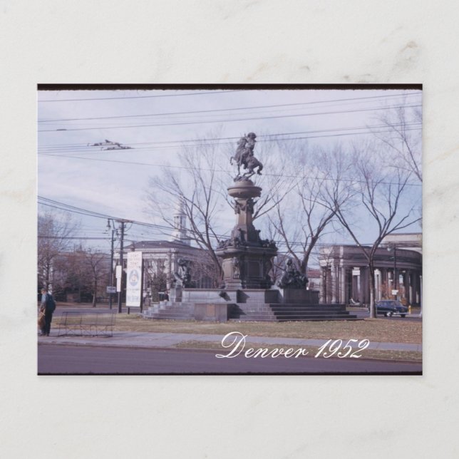 Denver 1952-vykort vykort (Framsida)