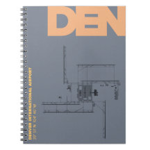 Denver Airport (DEN) Diagram anteckningsbok