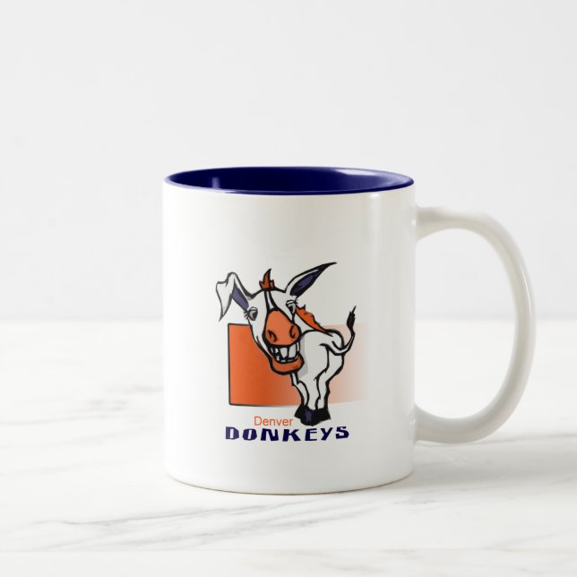 Denver åsnor (muggen) Två-Tonad mugg (Höger)