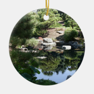 Denver Botanic Japanska trädgårdsreflektioner Julgransprydnad Keramik