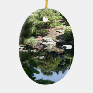 Denver Botanic Japanska trädgårdsreflektioner Julgransprydnad Keramik