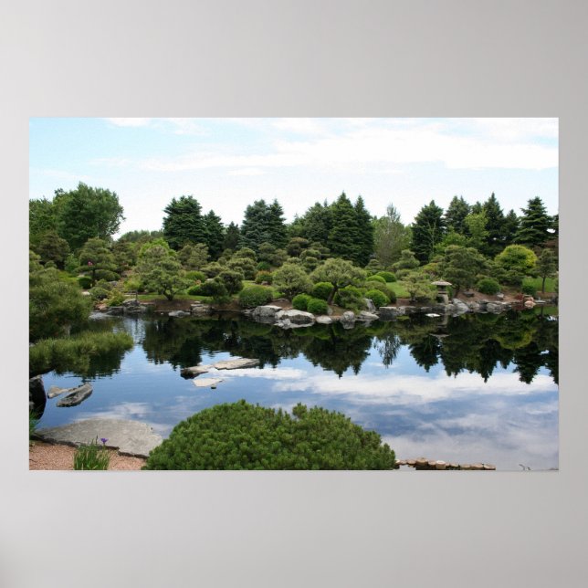 Denver Botanical Gardens pond Poster (Framsidan)