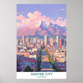 Denver City- BeSnyt Colorado Poster