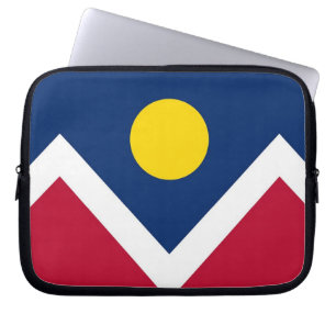 Denver City, Colorado Statlig flagga Laptop sleeve