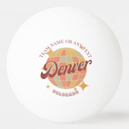 Denver City Colorado USA bord tennis Pingisboll