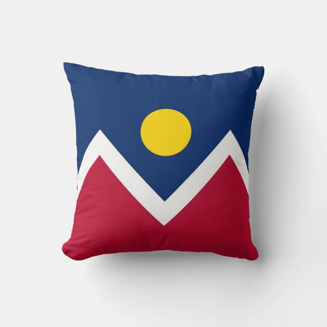 Denver City Flag American MoJo Kudde (Framsida)