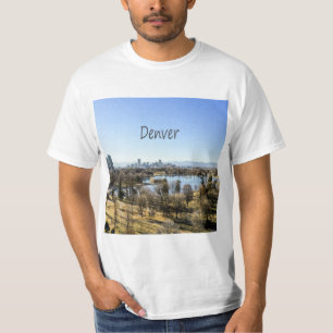 Denver City och Mountains Colorado T Shirt