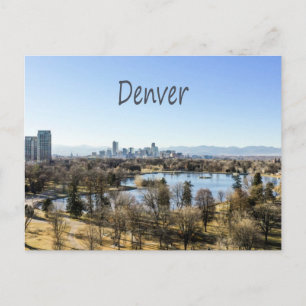 Denver City och Mountains Colorado Vykort