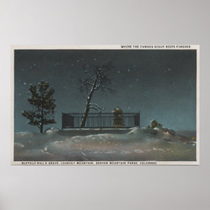 Denver CO - beskåda av buffelräkning grav Poster