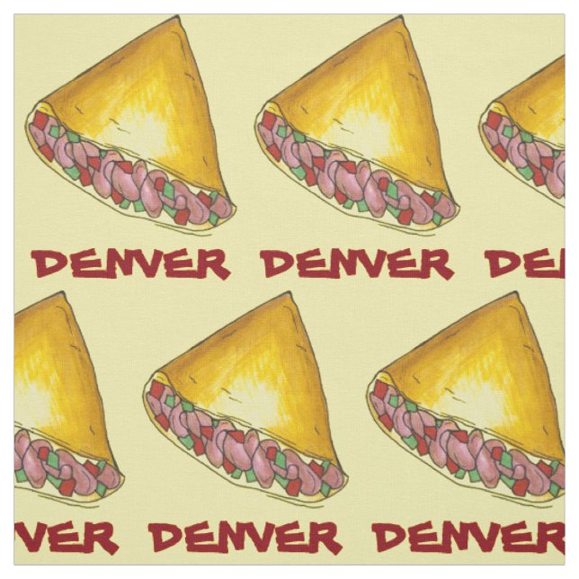 DENVER CO Colorado Omelet Egg Omelet Breakfast Tyg (Provkarta)