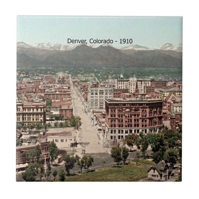Denver, Colorado 1910, Kakelplatta (Framsidan)