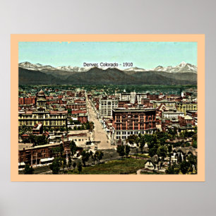 Denver, Colorado - 1910-vintagen Poster