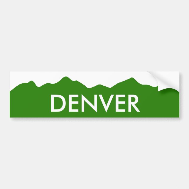 Denver Colorado bildekal (Framsidan)