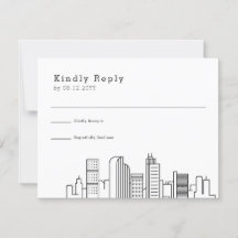 Denver, Colorado Bröllop | Stylized Skyline OSA