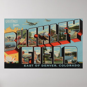 Denver Colorado - Buckley fält Poster