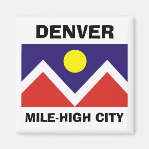 Denver Colorado flagga Magnet