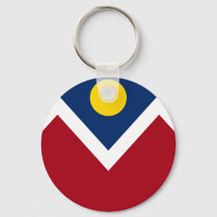 Denver (Colorado)-flagga-nyckelkedja Nyckelring