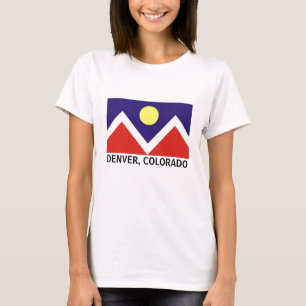Denver, Colorado Flagga T-shirt