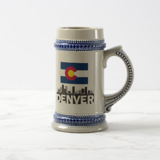 Denver Colorado flaggahorisont Sejdel
