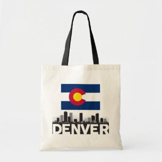 Denver Colorado flaggahorisont Tygkasse