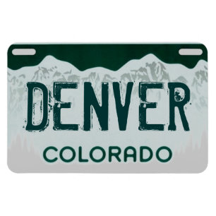 Denver Colorado grön registreringsskyltmagnet Magnet