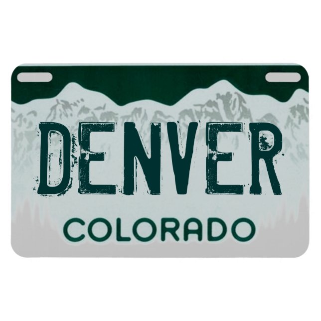 Denver Colorado-gröntens registreringsskyltmagnet Magnet (Horisontell)