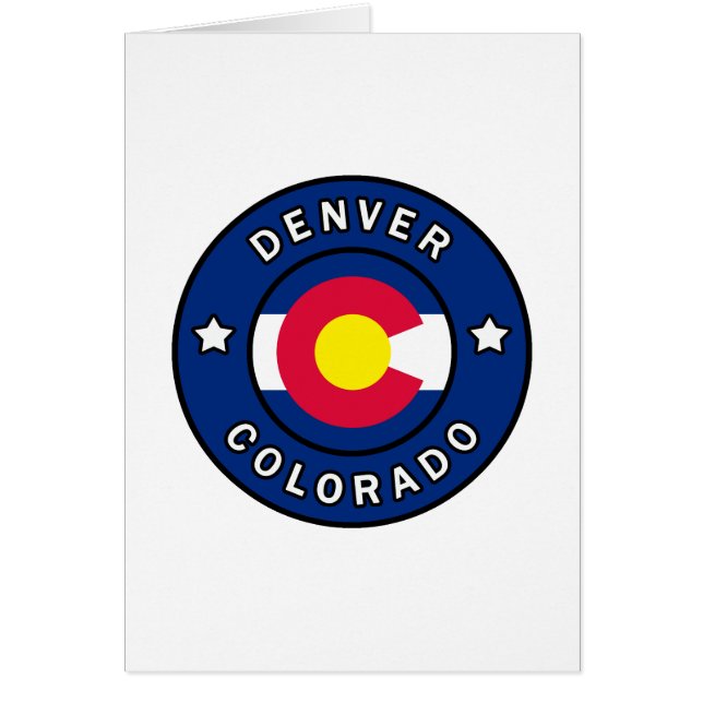 Denver Colorado Hälsningskort (Framsidan)