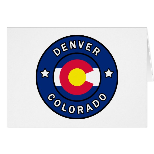 Denver Colorado Hälsningskort (Framsidan Horizontal)