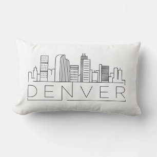 Denver Colorado horisont Lumbarkudde