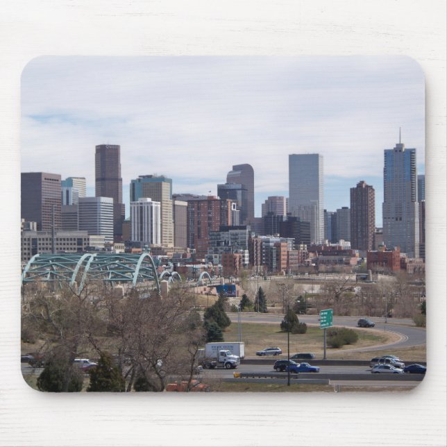 Denver Colorado horisont Mousepad Musmatta (Framsidan)