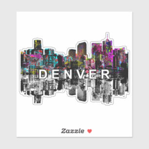 Denver, Colorado i graffiti Klistermärken