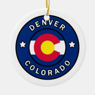 Denver Colorado Julgransprydnad Keramik